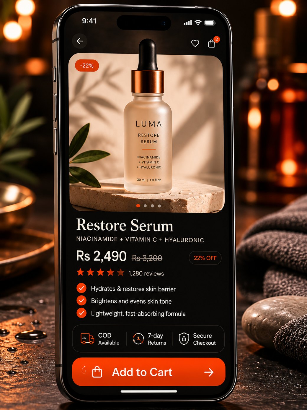 Conversion-focused product page