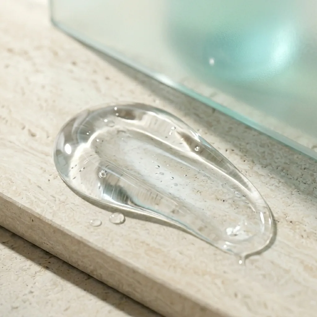 Close-up of LUMA serum texture