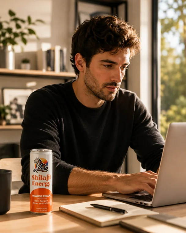 Focused work with Shilajit Energy