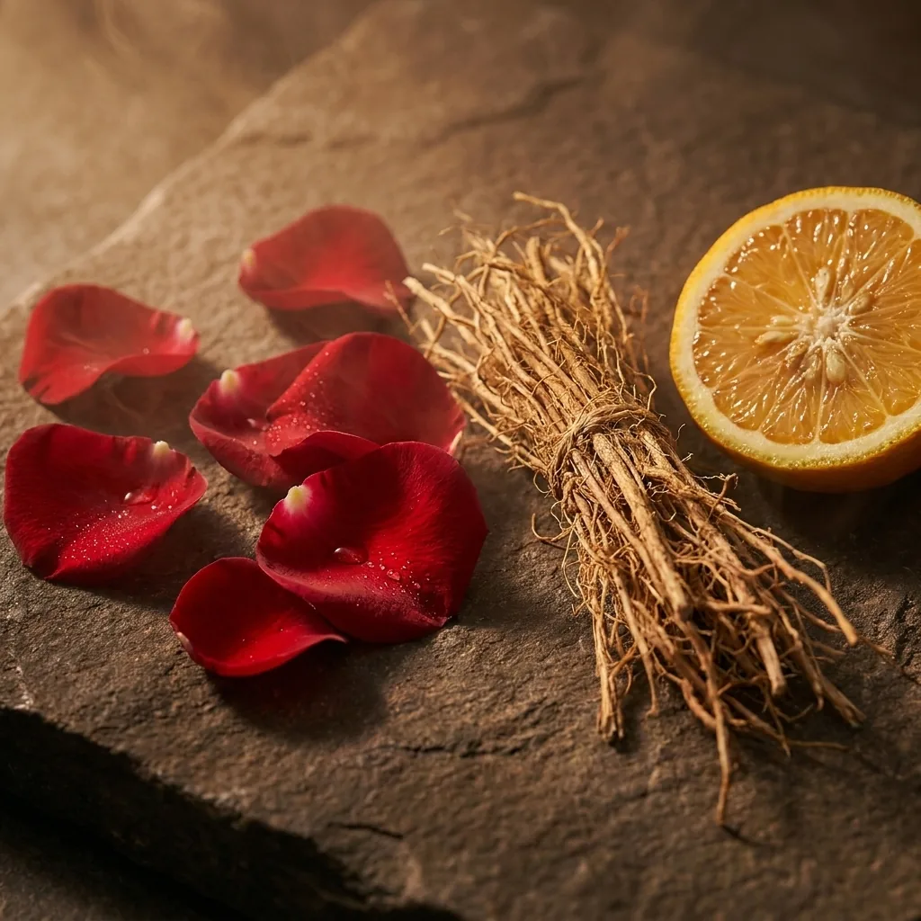 Rose, vetiver and citrus