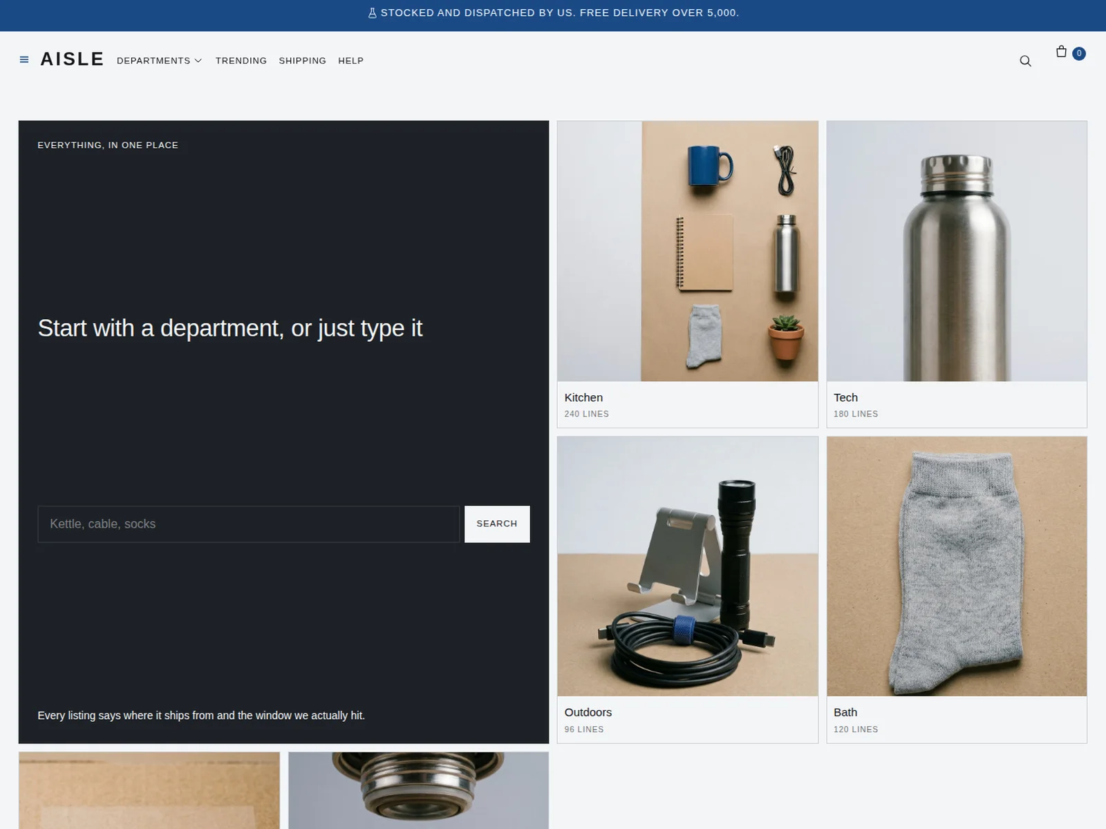 Aisle by Foxfora — homepage