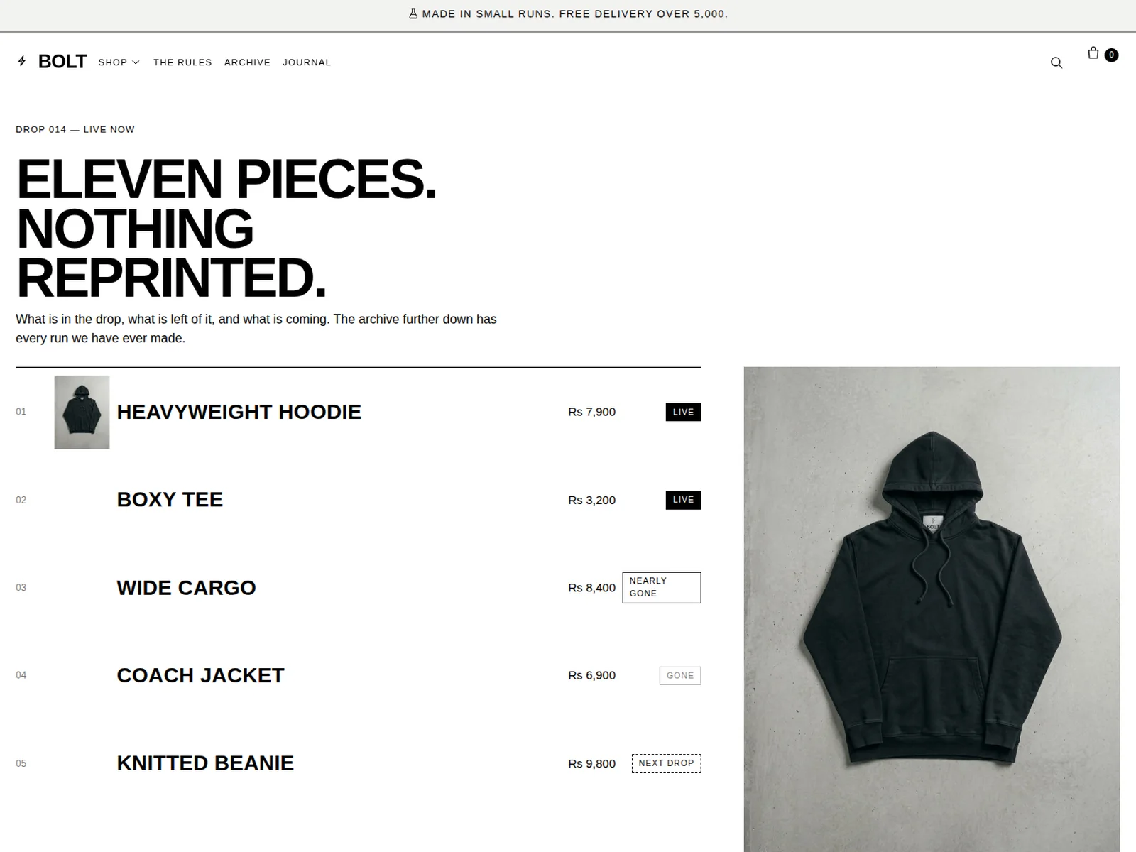 Bolt by Foxfora — homepage