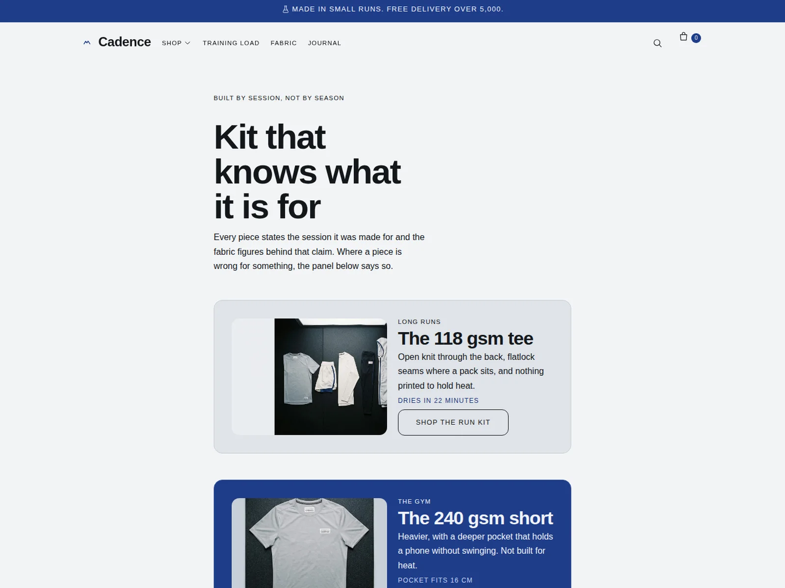 Cadence by Foxfora — homepage