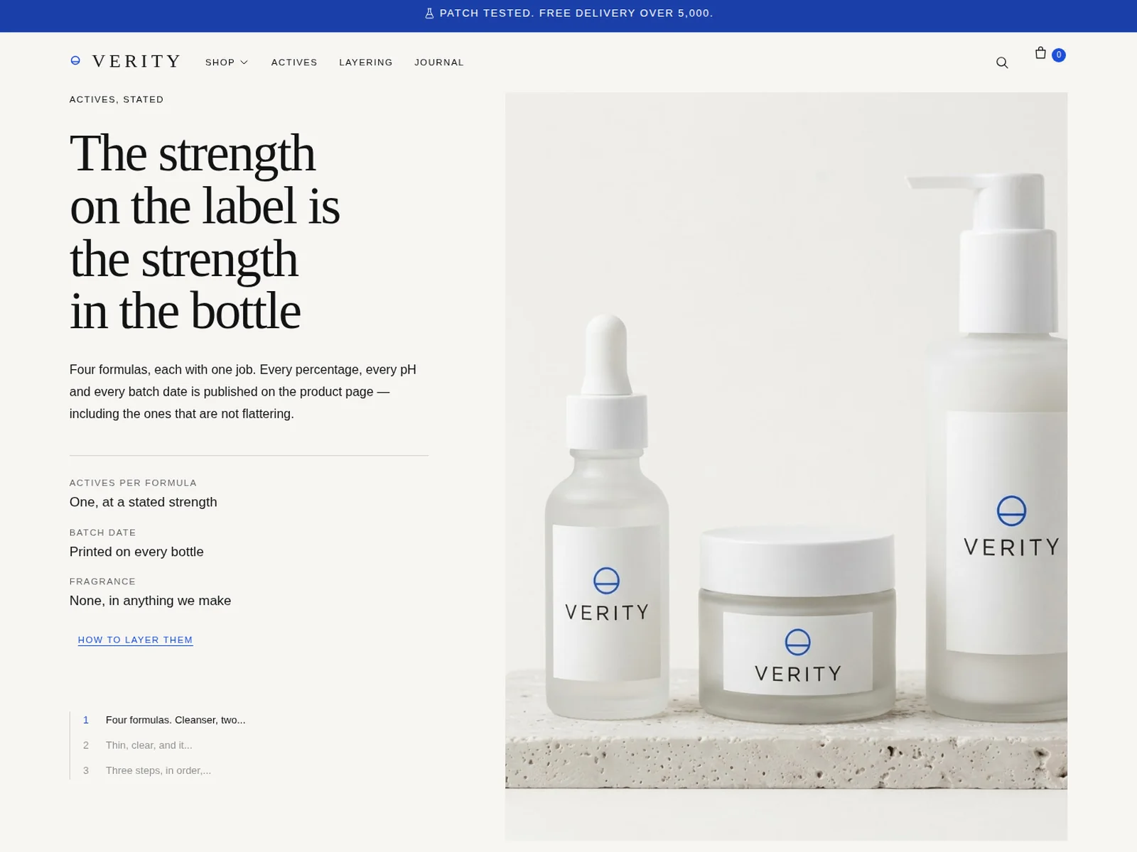 Verity by Foxfora — homepage