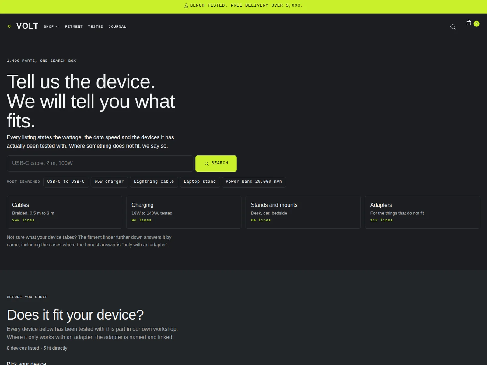 Volt by Foxfora — homepage